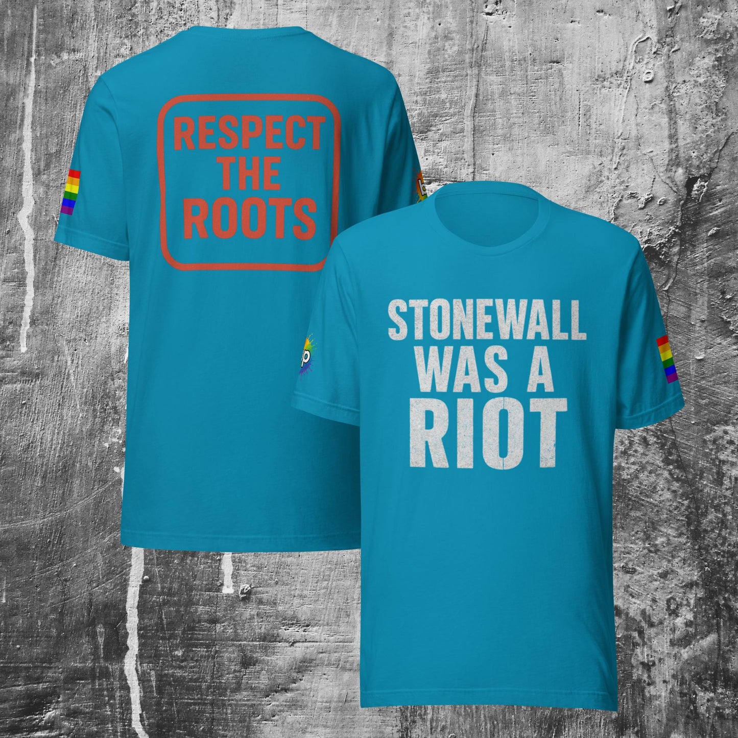 Unisex pride t-shirt with expressive design: Stonewall Was a Riot T-shirt