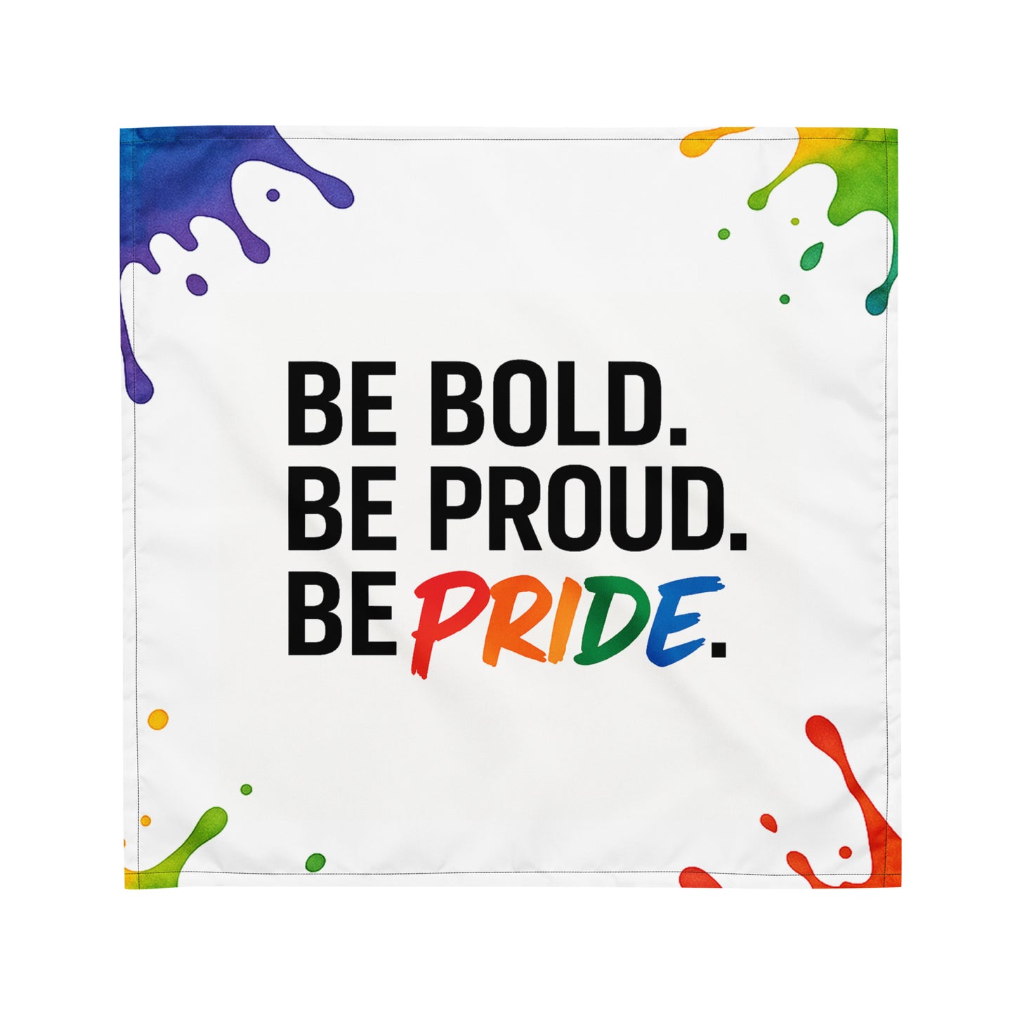 Pride flag bandana lightweight and bold: The Wrap Bandana
