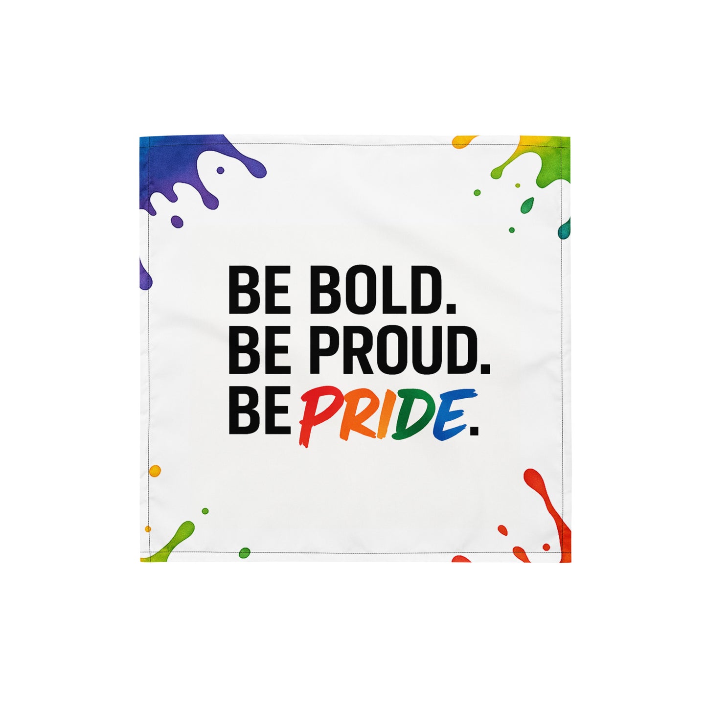 Pride flag bandana lightweight and bold: The Wrap Bandana