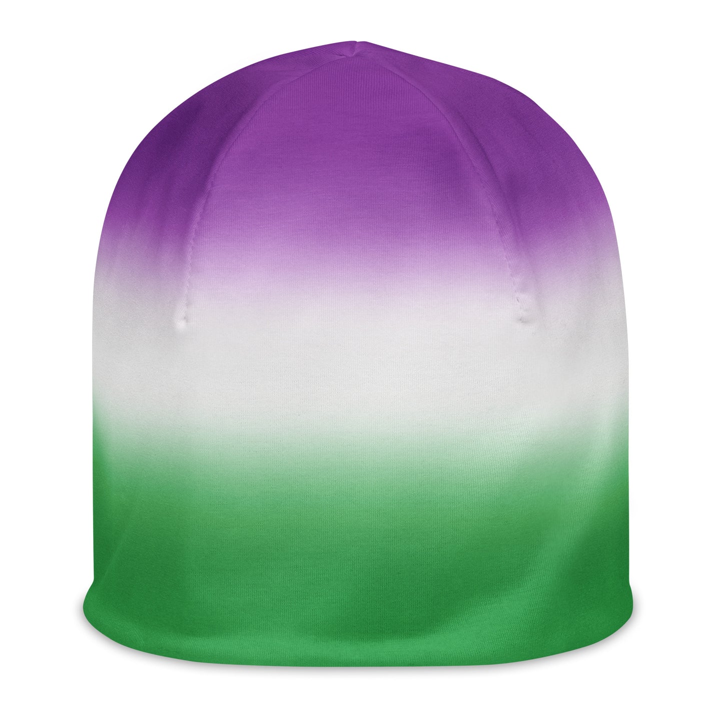 Warm pride beanie featuring flag-inspired graphics: Queer Gradient Beanie