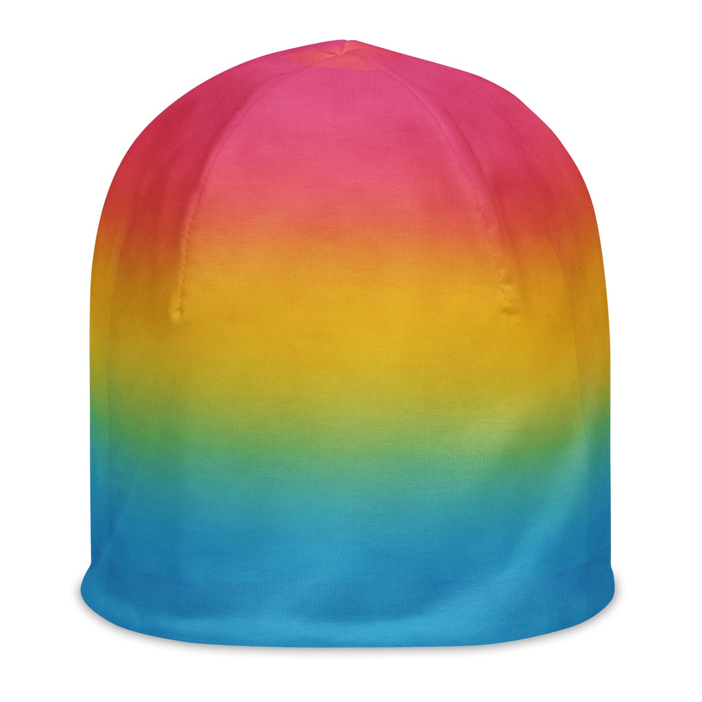 Warm pride beanie featuring flag-inspired graphics: Pansexual Flag Beanie