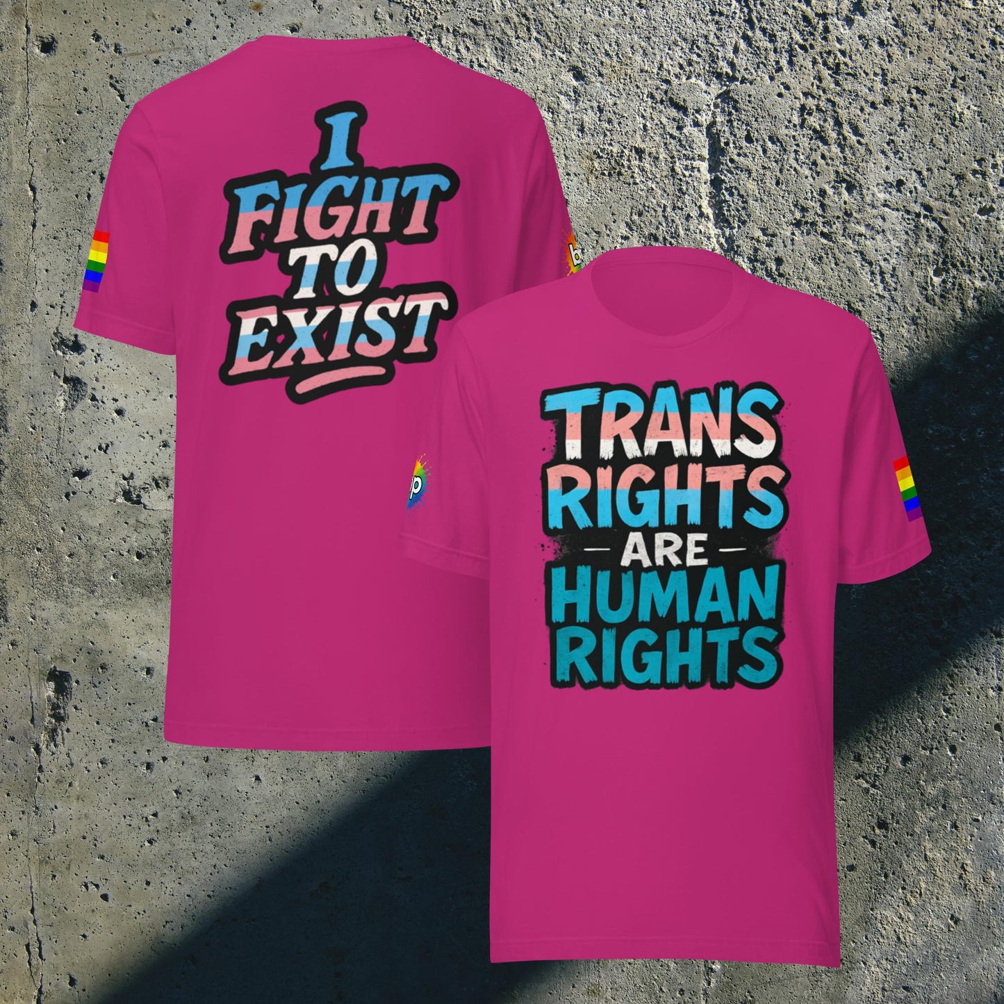 Unisex pride t-shirt with expressive design: Trans Rights Are Human Rights T-shirt