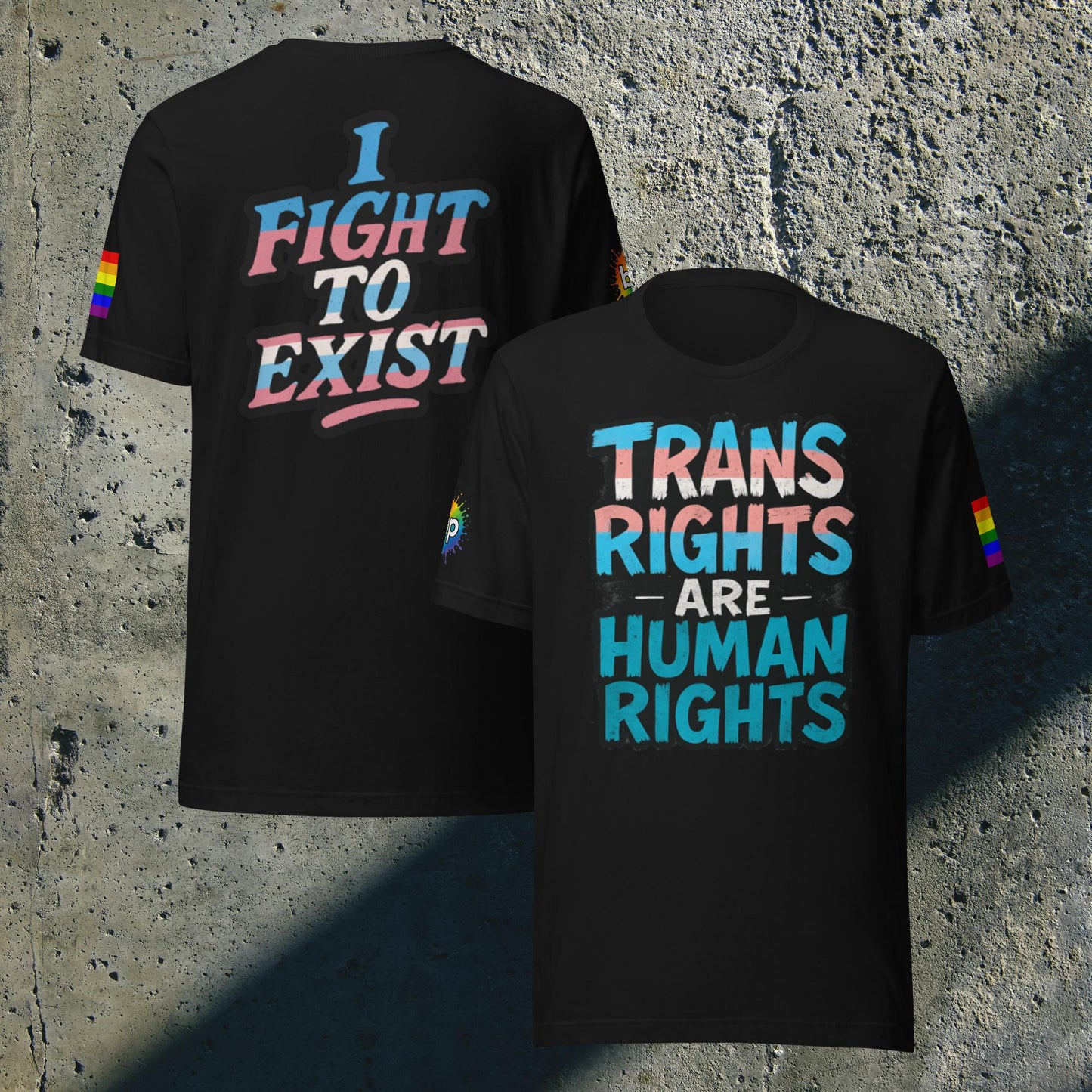 Unisex pride t-shirt with expressive design: Trans Rights Are Human Rights T-shirt