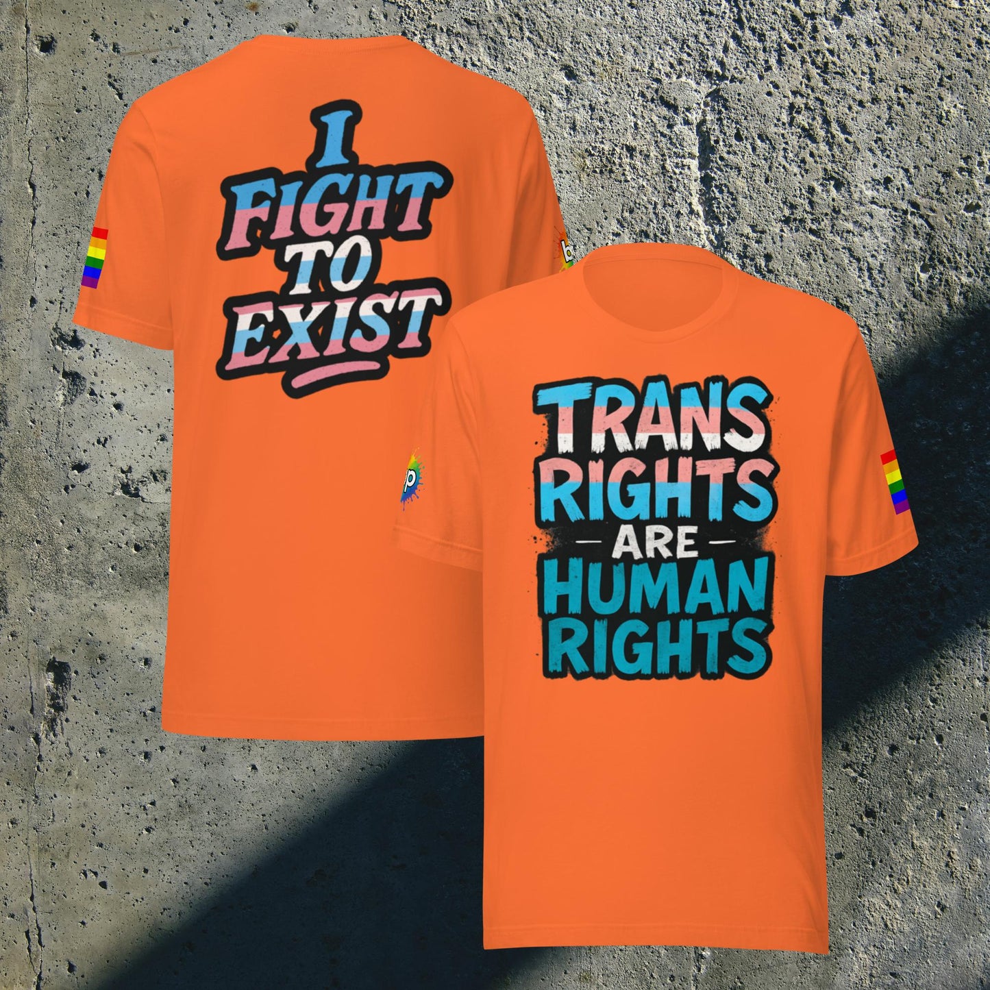 Unisex pride t-shirt with expressive design: Trans Rights Are Human Rights T-shirt