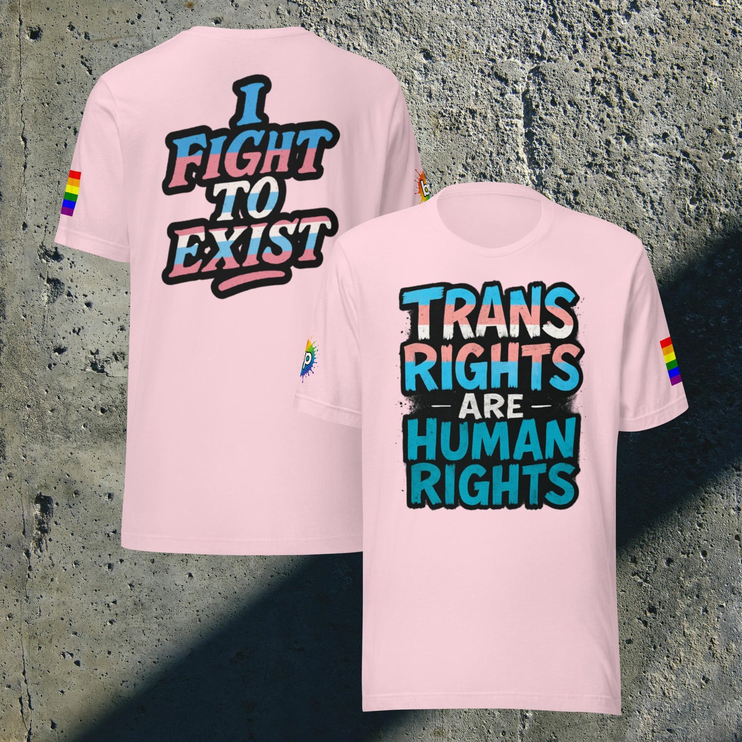 Unisex pride t-shirt with expressive design: Trans Rights Are Human Rights T-shirt