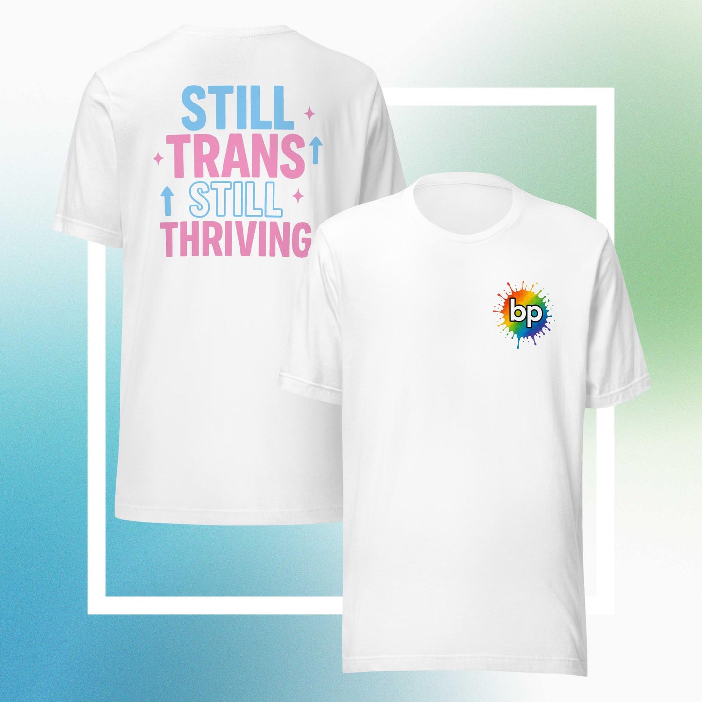 Unisex pride t-shirt with expressive design: Thriving Trans T-shirt