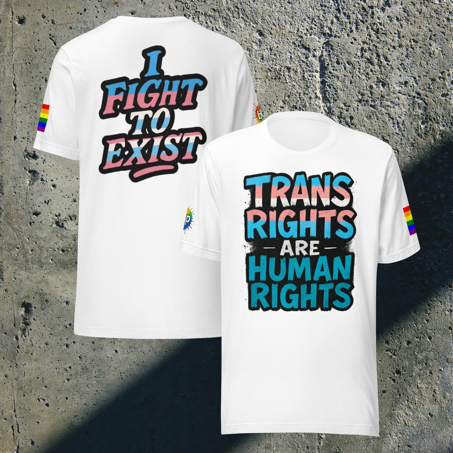Unisex pride t-shirt with expressive design: Trans Rights Are Human Rights T-shirt