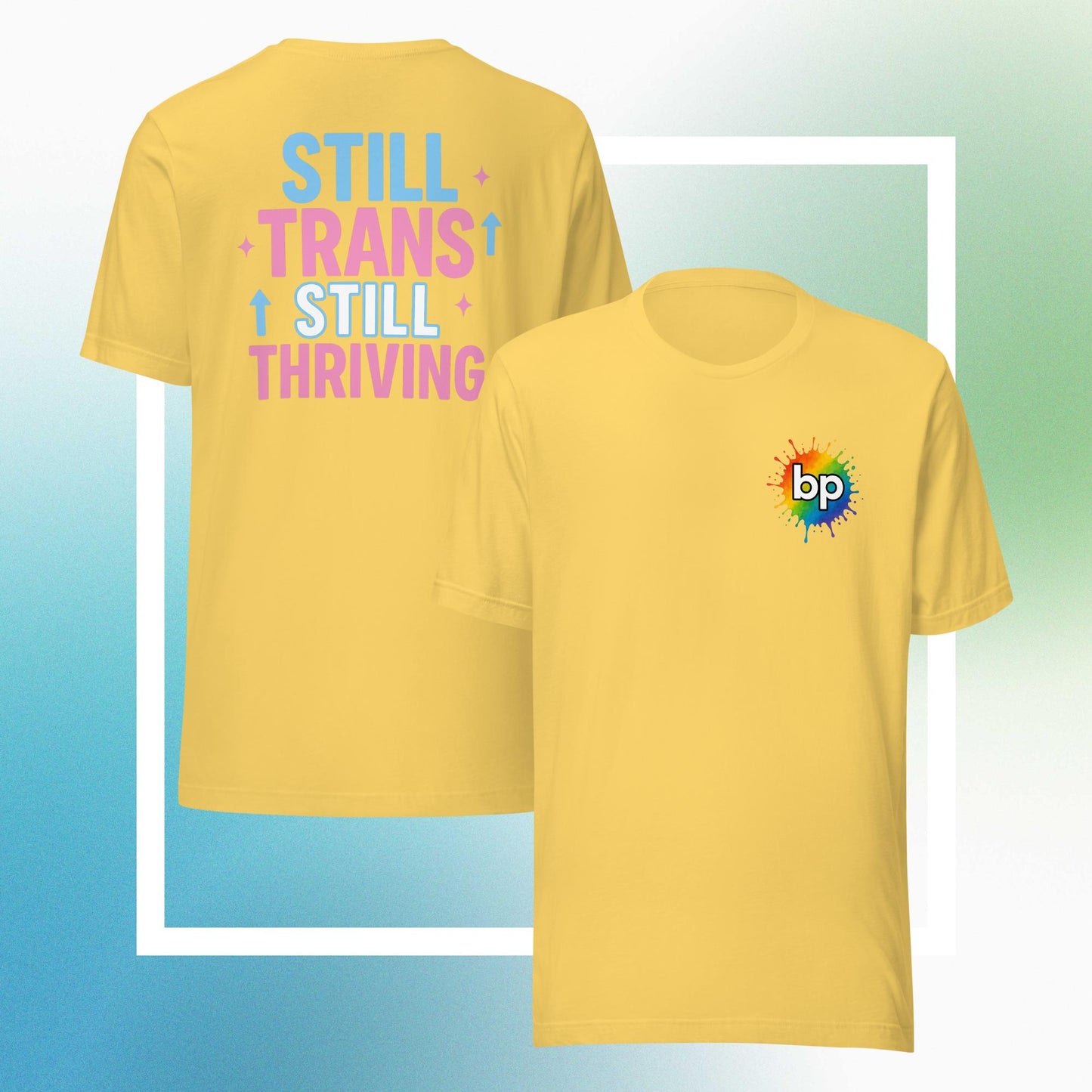 Unisex pride t-shirt with expressive design: Thriving Trans T-shirt