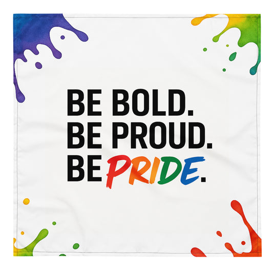 Pride flag bandana lightweight and bold: The Wrap Bandana