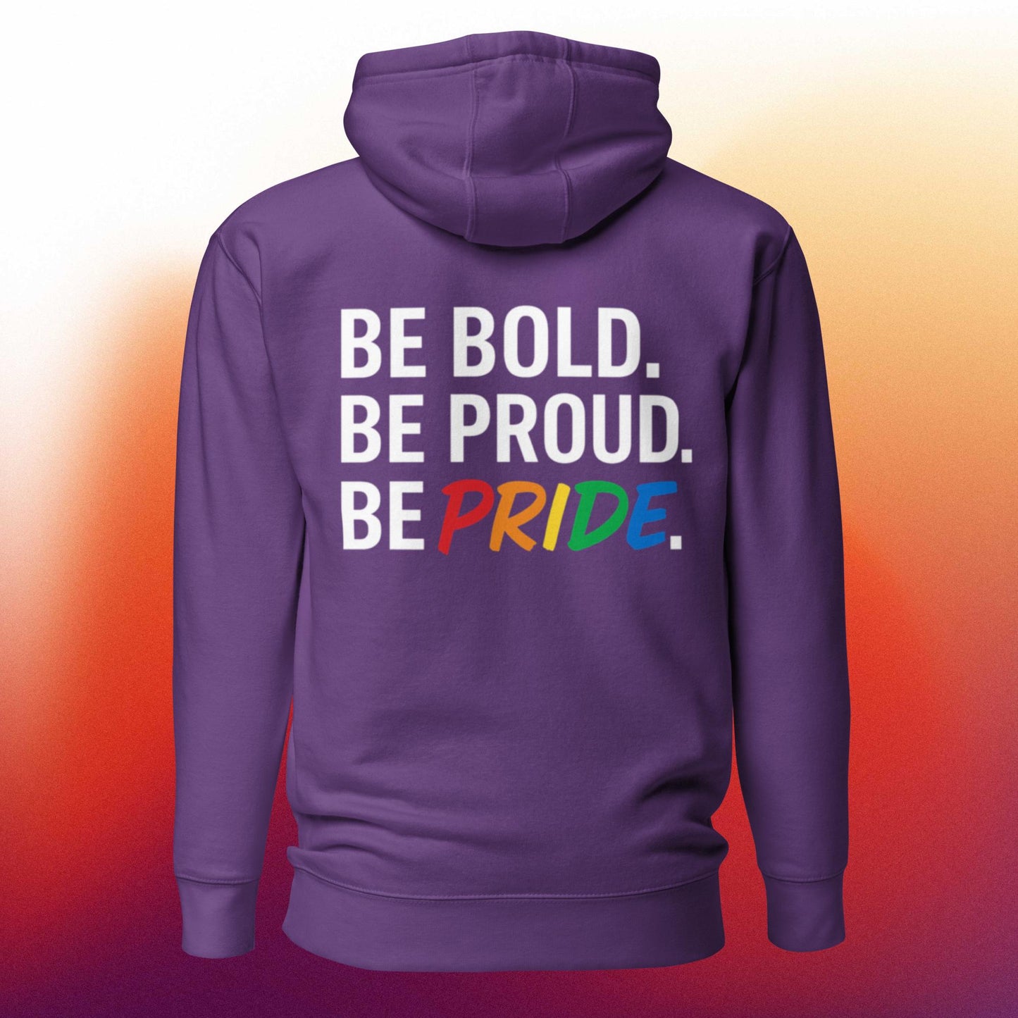 Bold outerwear celebrating LGBTQ+ pride: The Everyday Pride Hoodie (Dark colors)