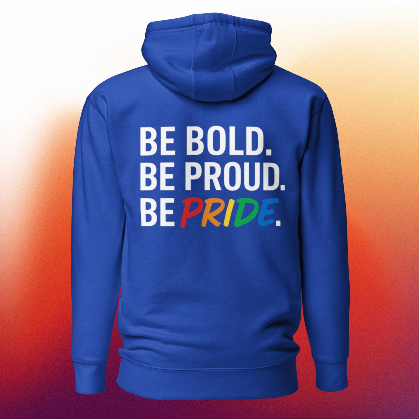 Bold outerwear celebrating LGBTQ+ pride: The Everyday Pride Hoodie (Dark colors)