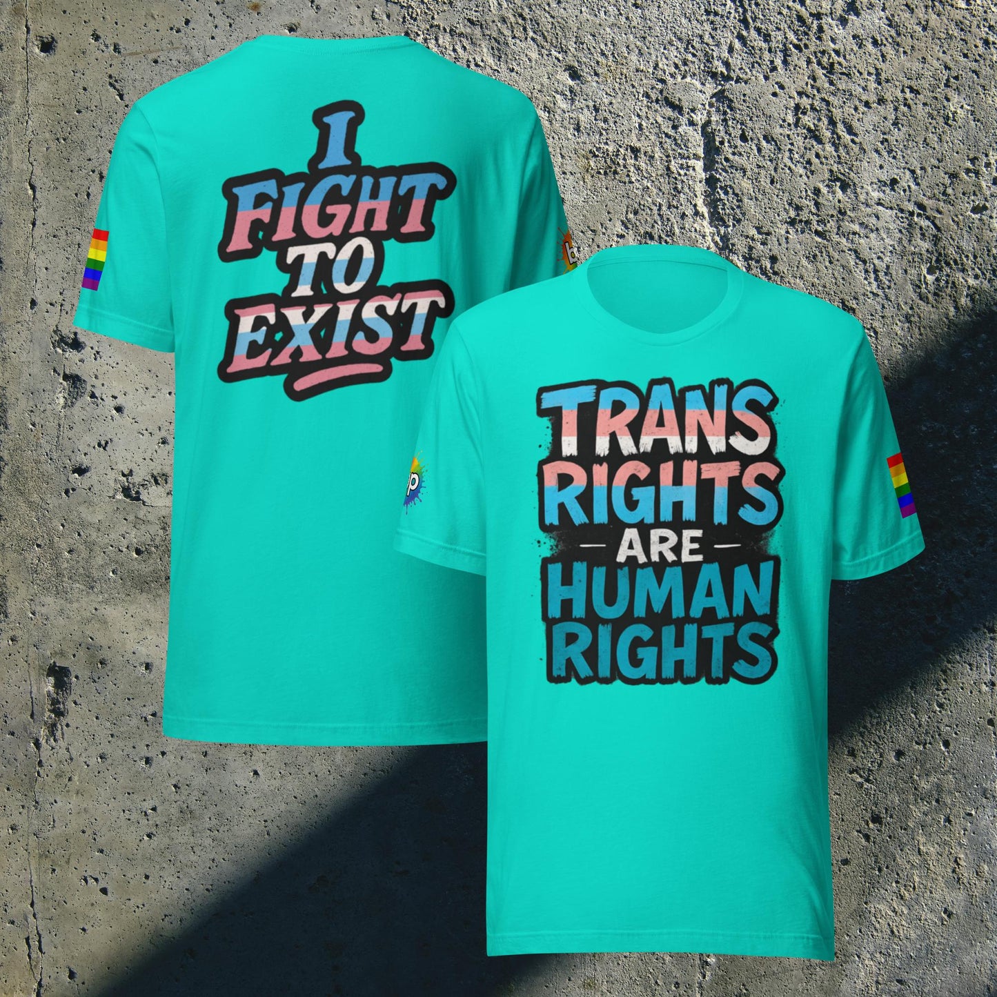 Unisex pride t-shirt with expressive design: Trans Rights Are Human Rights T-shirt